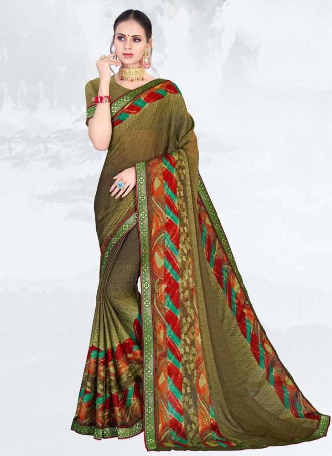 SULAKSHMI BELISHA Fancy Chiffon Printed Casual Daily Wear Saree Collection
